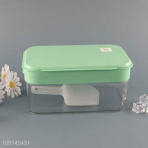 Good Quality Easy Release Ice Cube Tray with Lid, Bin & Ice Scoop