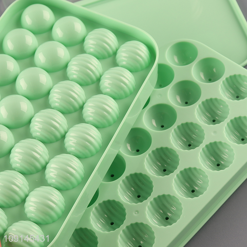 Good Quality Easy Release Ice Cube Tray with Lid, Bin & Ice Scoop