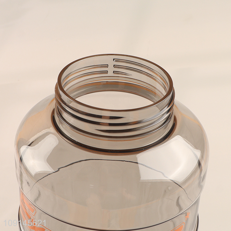 Most popular large capacity plastic water bottle drinking bottle with straw