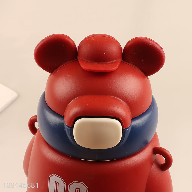 Yiwu market cartoon bear shape plastic water bottle drinking bottle for sale