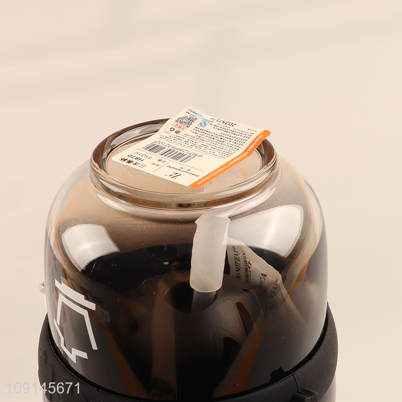 High quality portable creative straw cup plastic water bottle