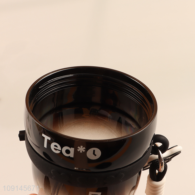 High quality portable creative straw cup plastic water bottle