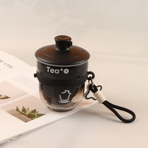 High quality portable creative straw cup plastic water bottle