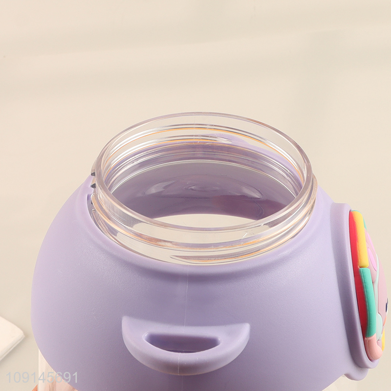 Low price rabbit shape cartoon plastic water bottle drinking bottle for kids