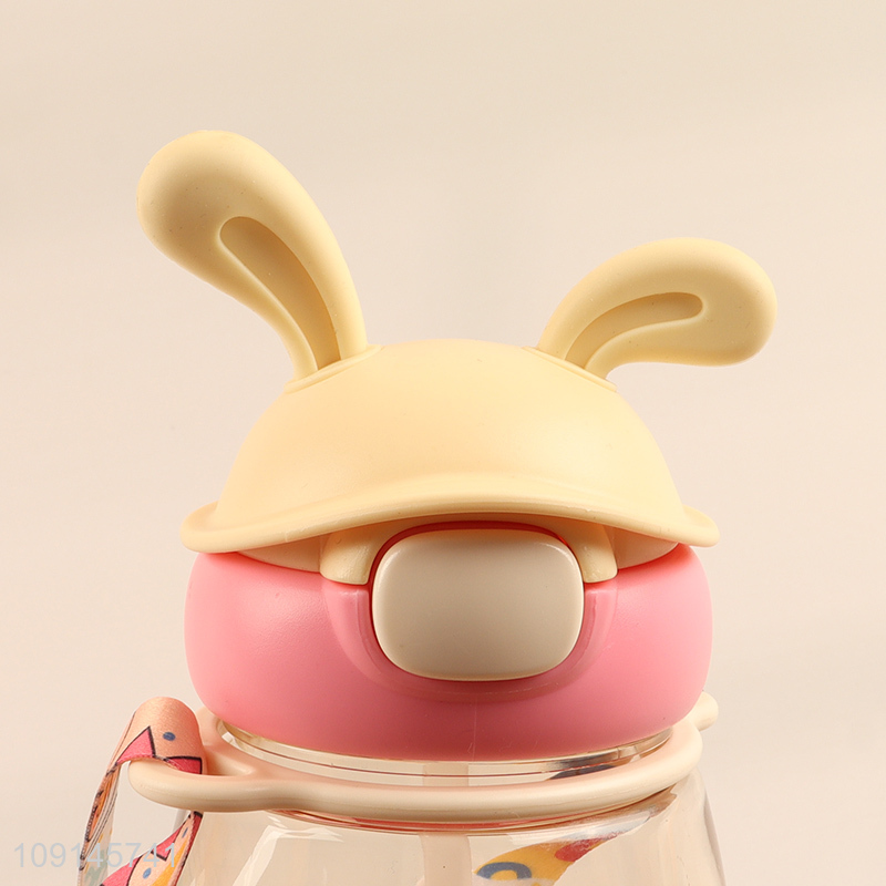 Good quality rabbit shape plastic water bottle drinking bottle for children