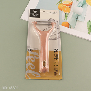 Factory Price Stainless Steel Vegetable and Fruit Peeler with Plastic Handle