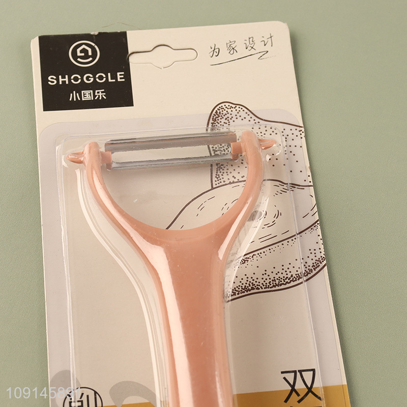 Factory Price Stainless Steel Vegetable and Fruit Peeler with Plastic Handle