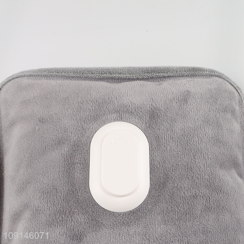 Good quality winter plush rechargable electric hot water bag for sale