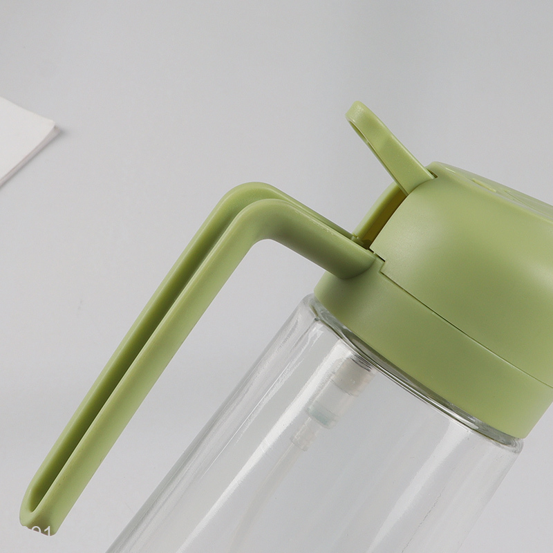 Most popular glass clear kitchen 2in1 oil spray bottle oil bottle