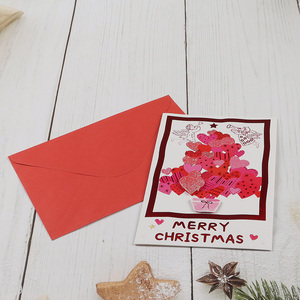 Top selling creative merry christmas greeting cards for gifts