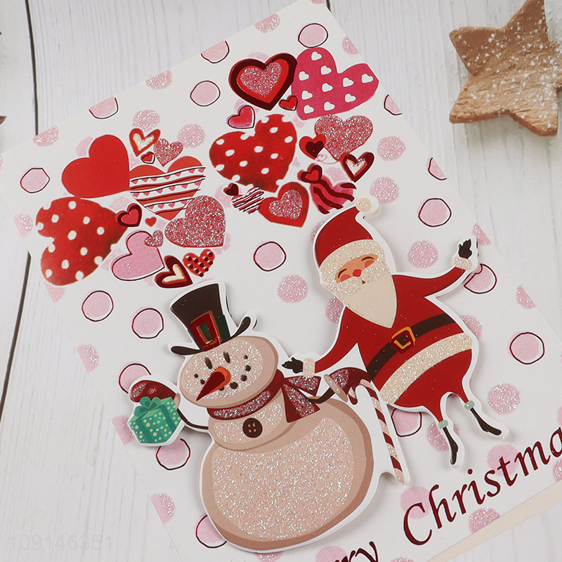 Factory price christmas gifts cartoon christmas greeting cards