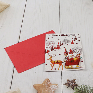 Hot selling creative christmas gifts merry christmas greeting cards