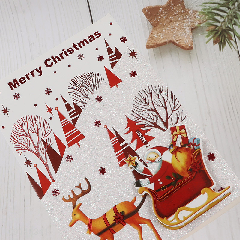 Hot selling creative christmas gifts merry christmas greeting cards
