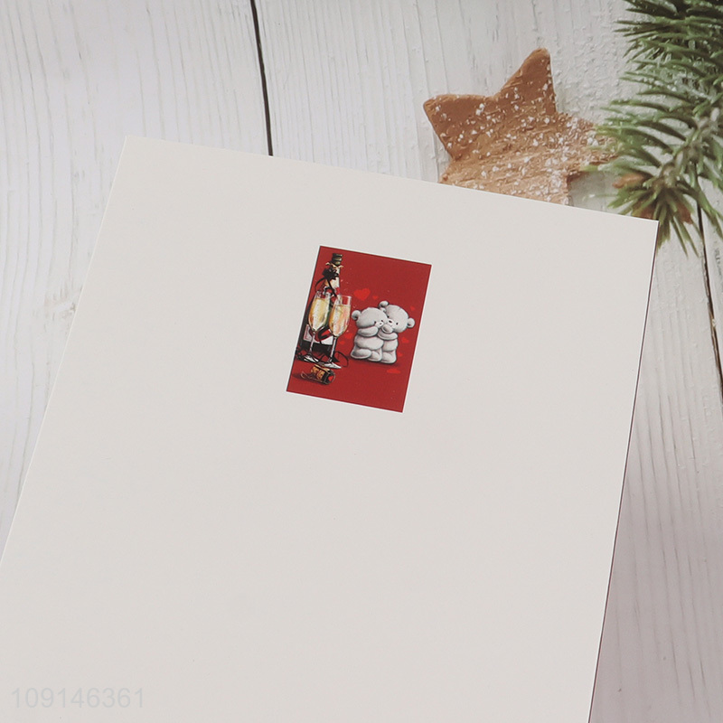 Low price creative handmade paper Valentine's Day greeting card