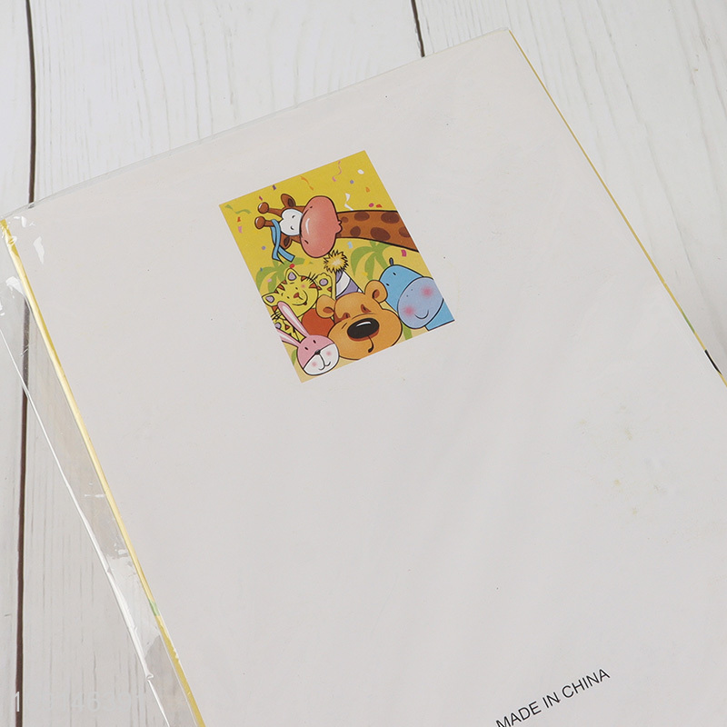 Good selling cartoon animal pattern happy birthday music greeting cards