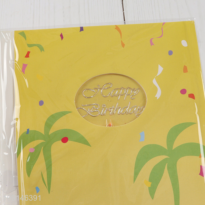 Good selling cartoon animal pattern happy birthday music greeting cards