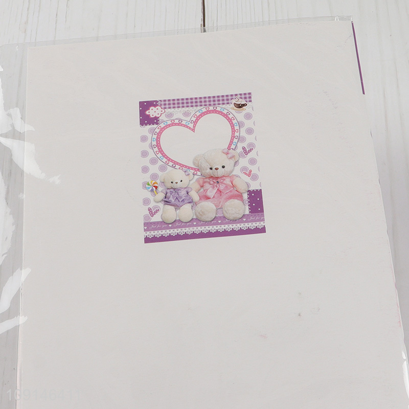 Best selling cartoon bear paper diy music greeting cards wholesale