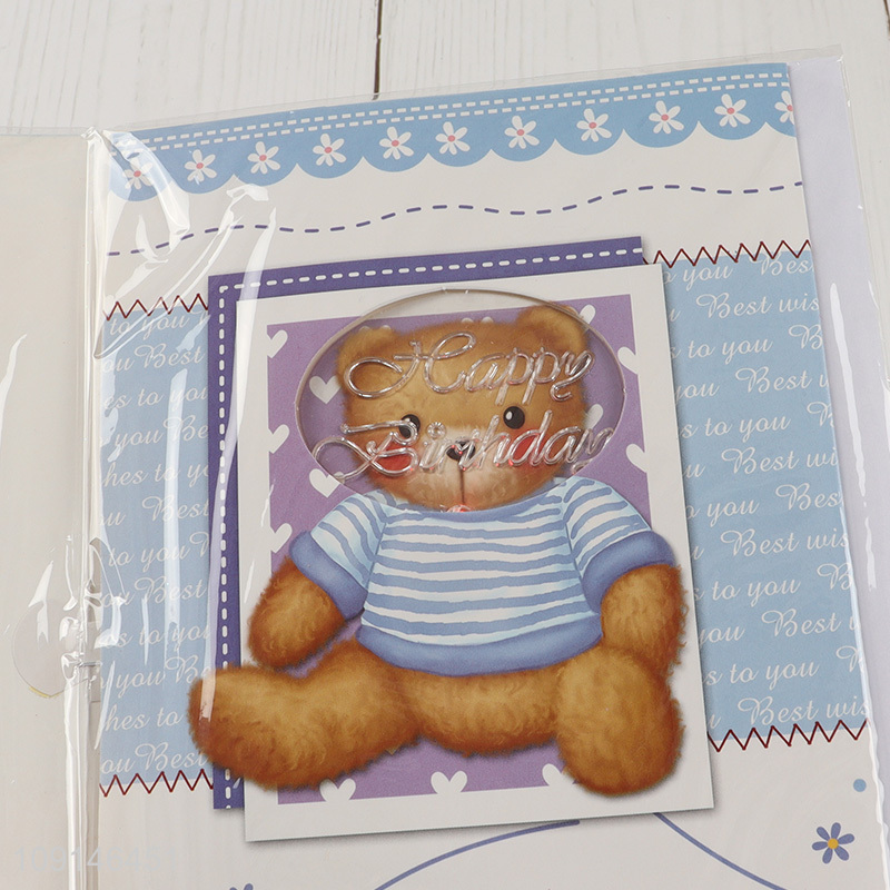 Yiwu market handmade diy happy birthday music greeting cards