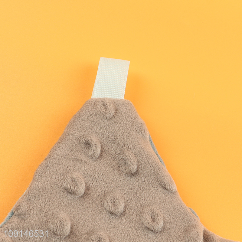 Yiwu market 2in1 baby soothing plush blanket baby teether toy for sale