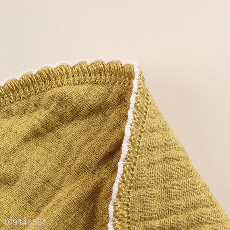 Yiwu market green baby supplies cotton baby bibs for sale