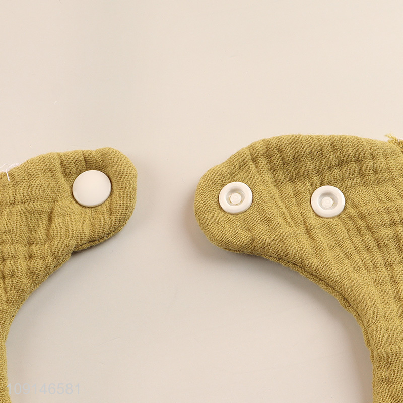 Yiwu market green baby supplies cotton baby bibs for sale