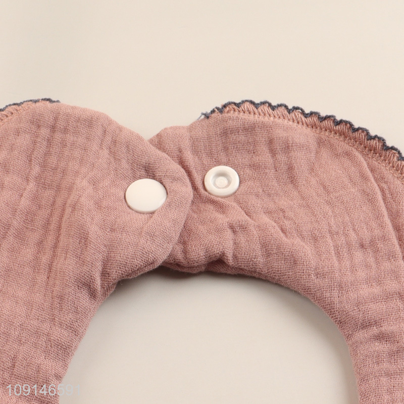 Factory price flower petals shape baby bibs for baby supplies