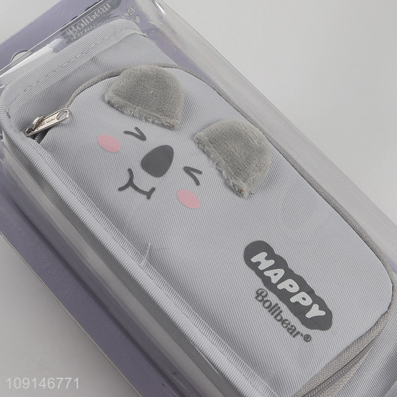 Factory price cartoon school students stationery storage pencil case