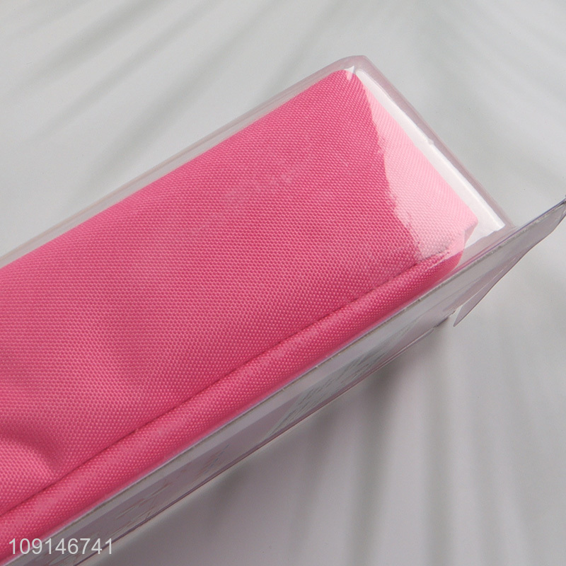 Hot items pink cartoon girls students stationery pencil case with zipper