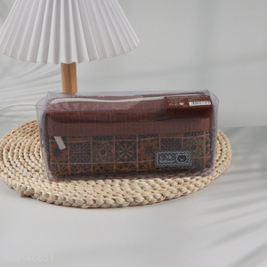 Factory direct sale students stationery pencil case pencil bag with zipper