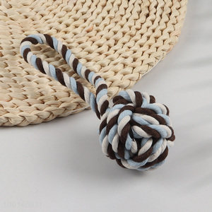 Low price pet training toy cotton rope chew toys for teeth cleaning