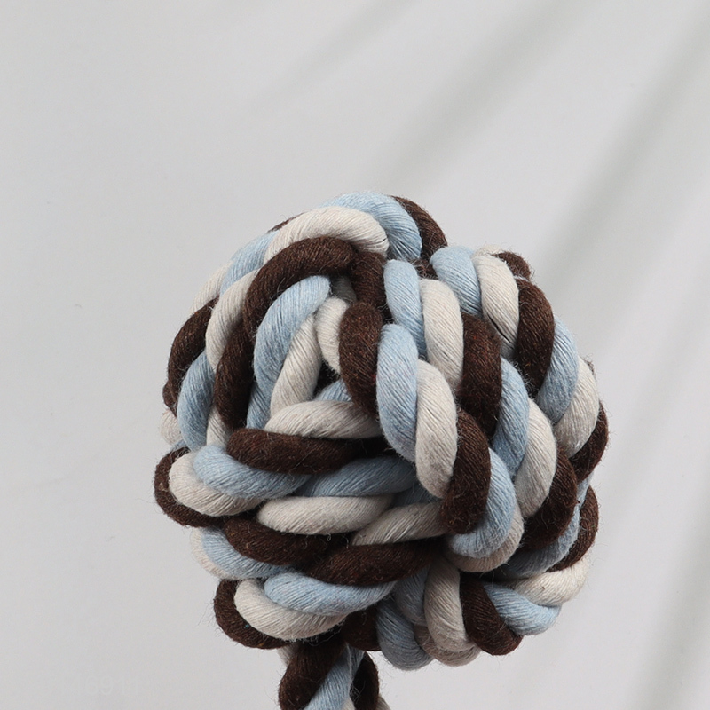 Low price pet training toy cotton rope chew toys for teeth cleaning