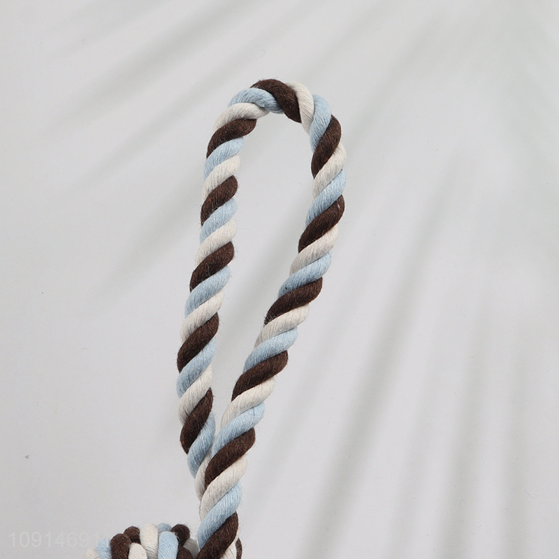 Low price pet training toy cotton rope chew toys for teeth cleaning