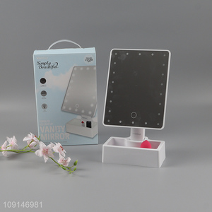 Good quality cordless led light up vanity <em>mirror</em> table <em>mirror</em> <em>cosmetic</em> <em>mirror</em>