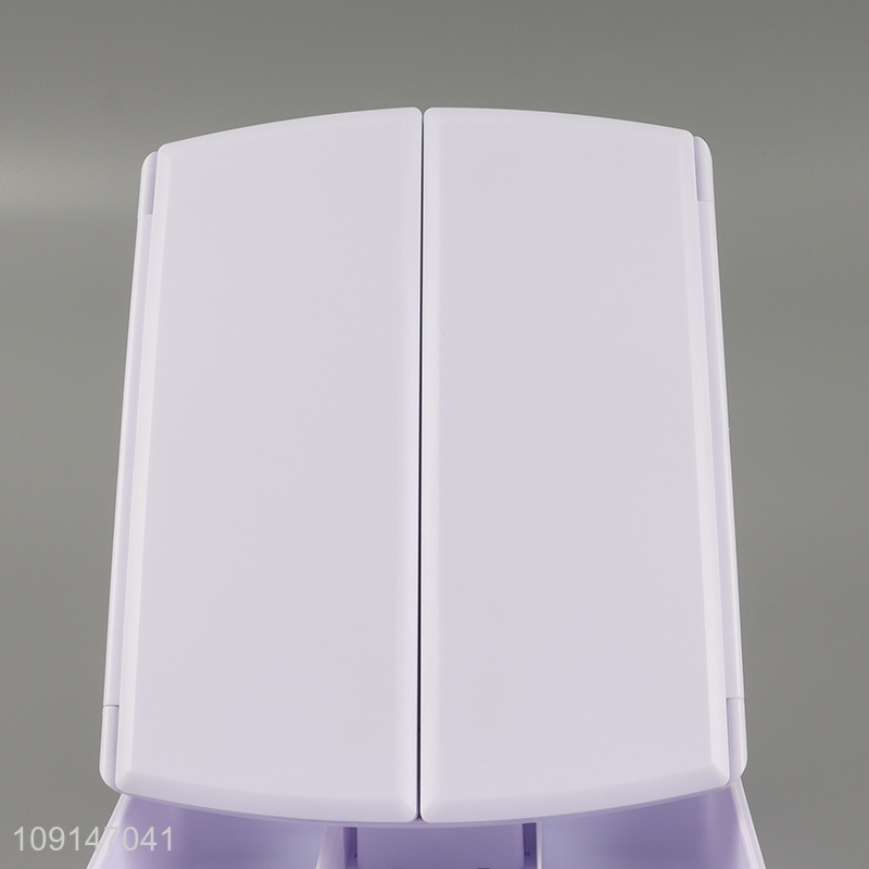 Hot products folding led cosmetic mirror vanity mirror with storage box