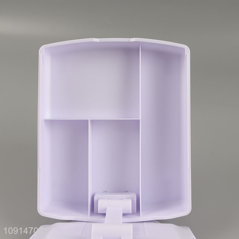 Hot products folding led cosmetic mirror vanity mirror with storage box