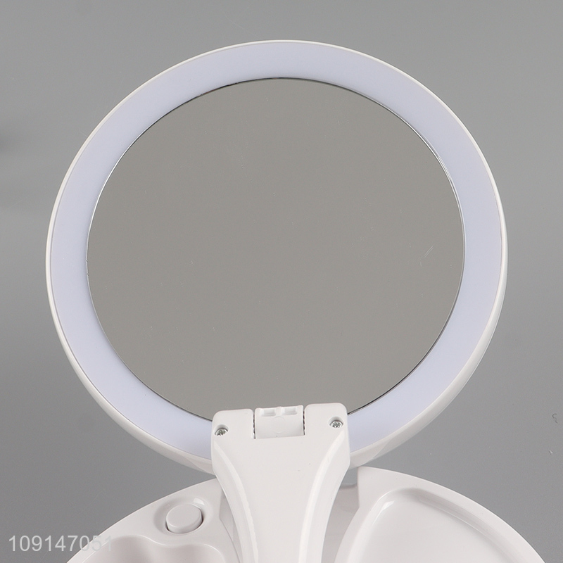 Yiwu market double-sided folding cosmetic mirror vanity mirror