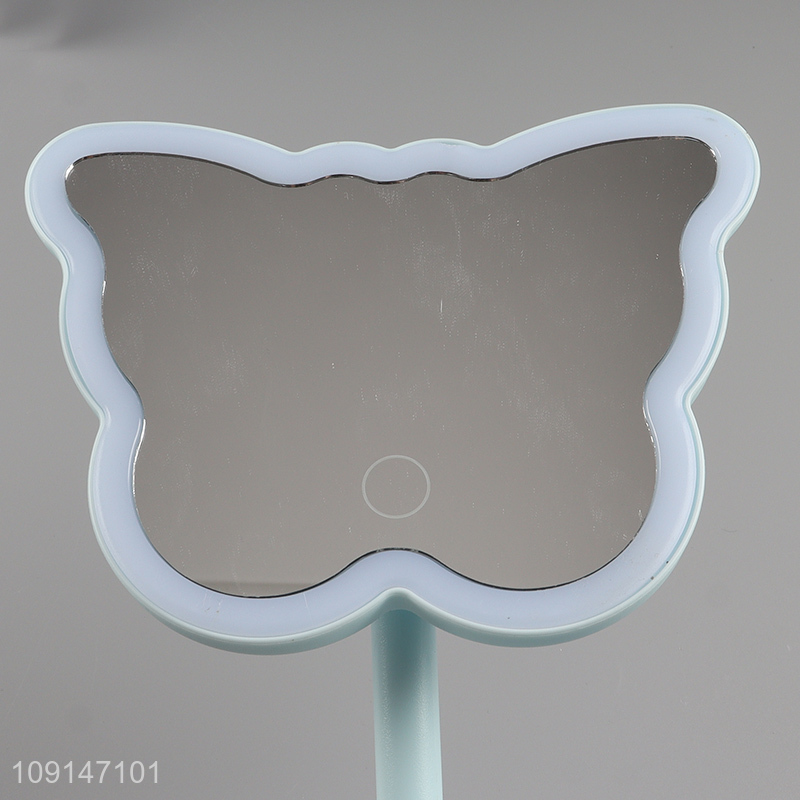 Hot sale butterfly shape adjustable led cosmetic mirror vanity mirror