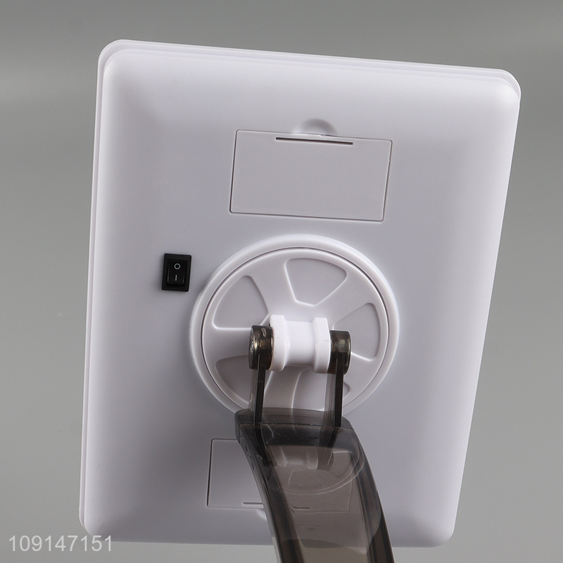 Top quality rectangle led light cosmetic mirror vanity mirror with storage box