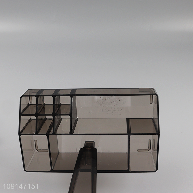 Top quality rectangle led light cosmetic mirror vanity mirror with storage box