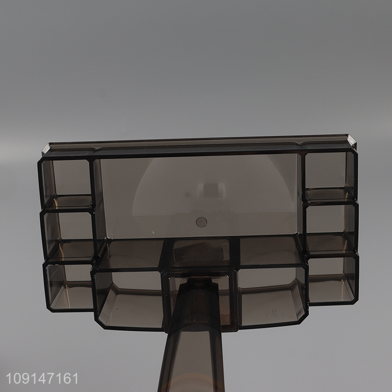 New arrival heart shape led cosmetic mirror vanity mirror with storage box