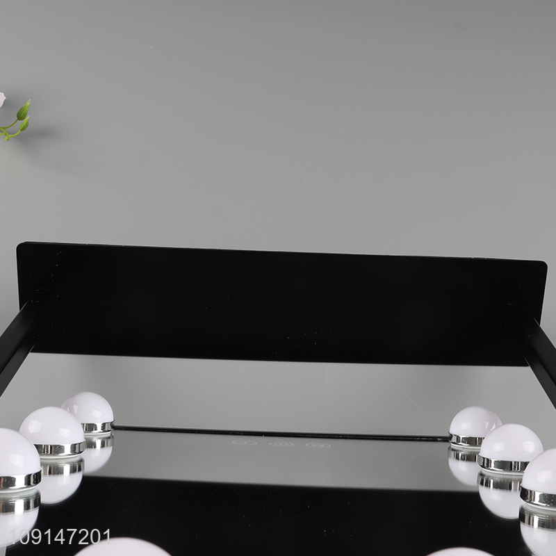 China factory rectangle led light cosmetic mirror vanity mirror table mirror