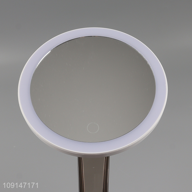 Most popular round led light cosmetic mirror vanity mirror table mirror
