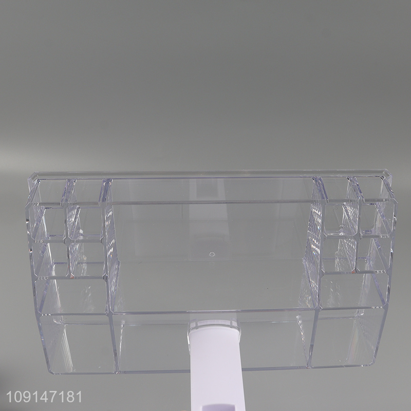 High quality folding led light up cosmetic mirror vanity mirror with storage box