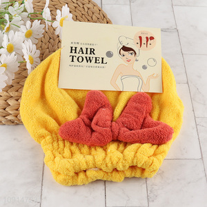 Factory Price Hair Towel Wrap Ultra Absorbent Microfiber Hair Towel