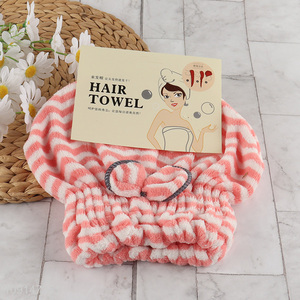 High Quality Ultra Absorbent Fast Drying Microfiber Hair Towel Wrap