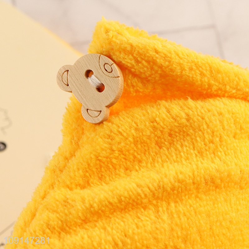 China Imports Coral Fleece Hair Towel Ultra Absorbent Hair Drying Towel