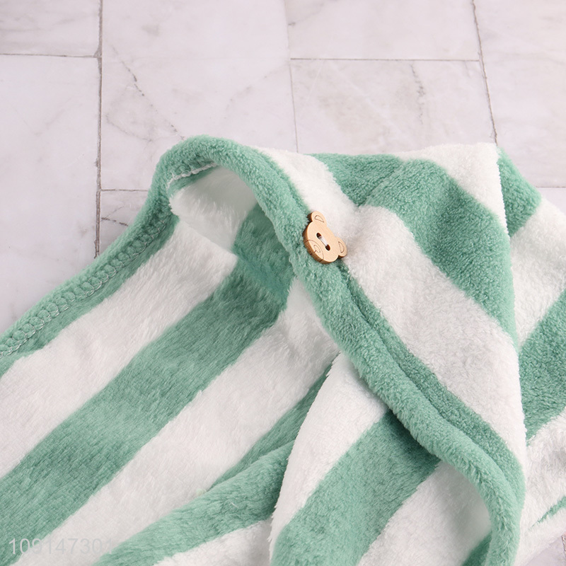 Factory Supply Super Absorbent Hair Towel Wrap for Thin Thick Hair