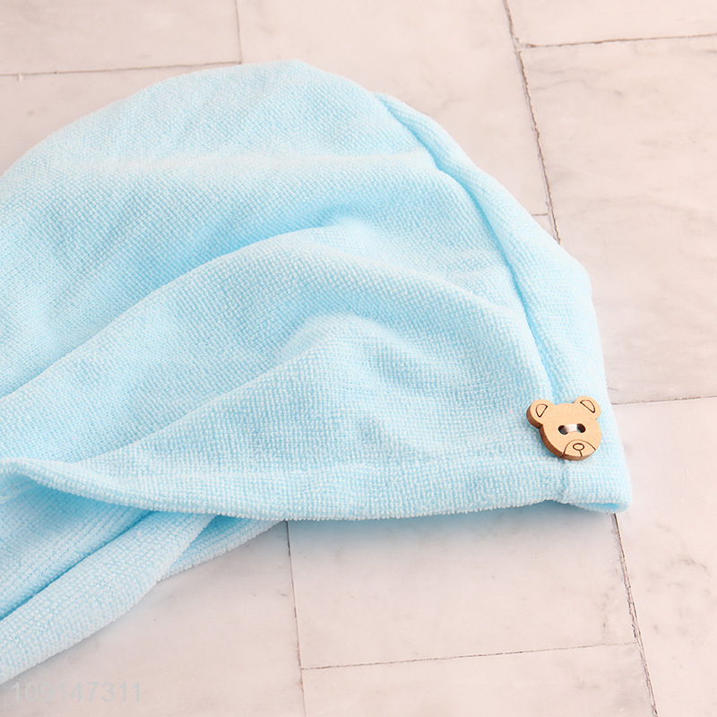 Wholesale Microfiber Hair Towel Wrap Super Absorbent Hair Drying Towel