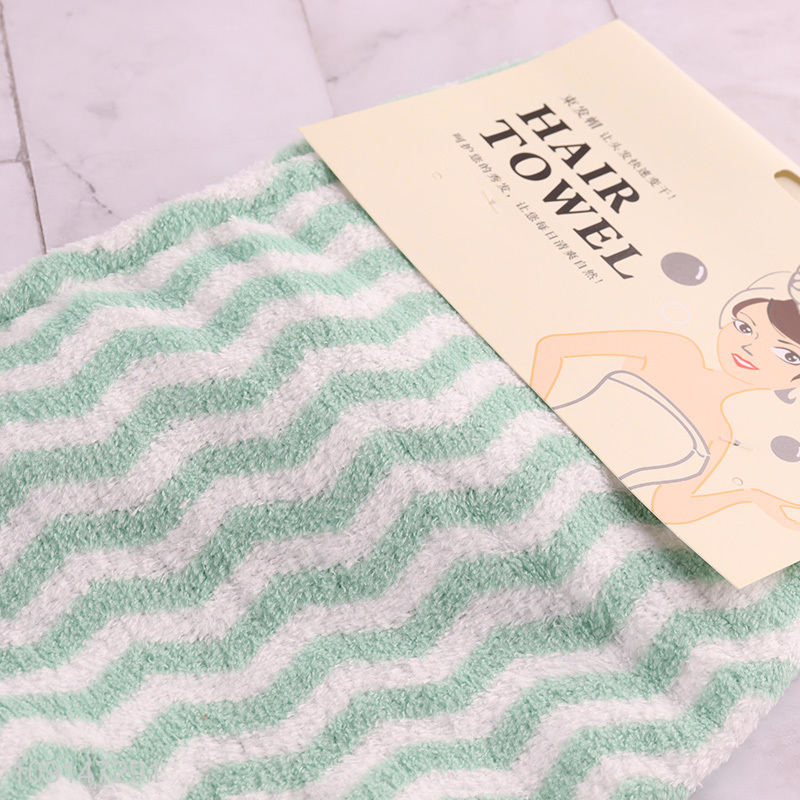 Hot Selling Fast Drying Microfiber Hair Towel Wrap for Women Girls