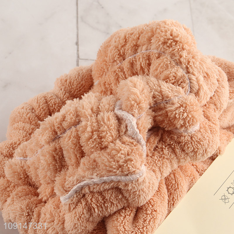 Factory Price Super Absorbent Microfiber Hair Towel Wrap for Women